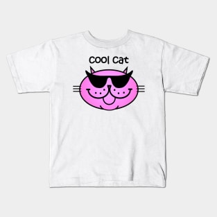 COOL CAT 2 - Pinky Kids T-Shirt